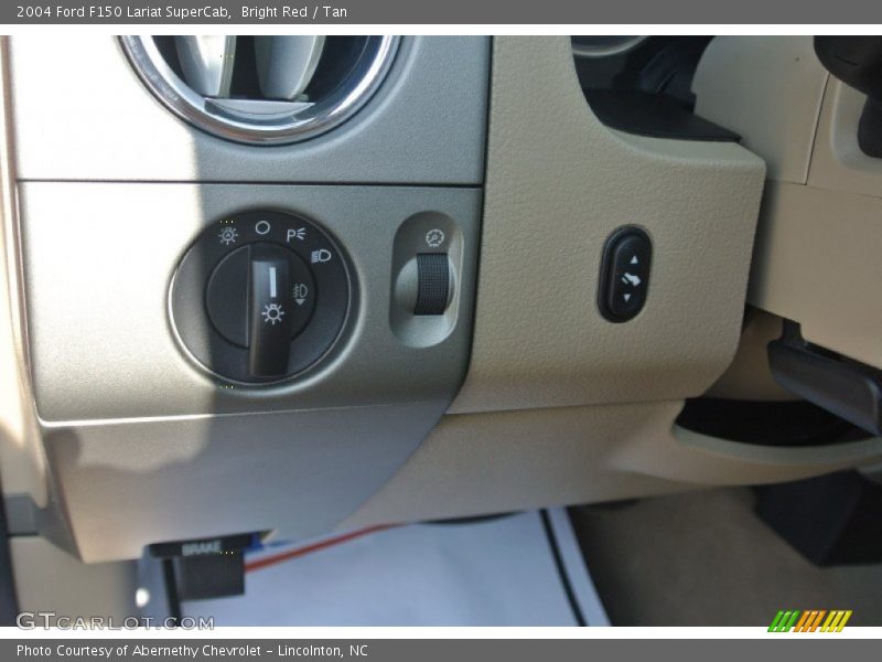 Bright Red / Tan 2004 Ford F150 Lariat SuperCab