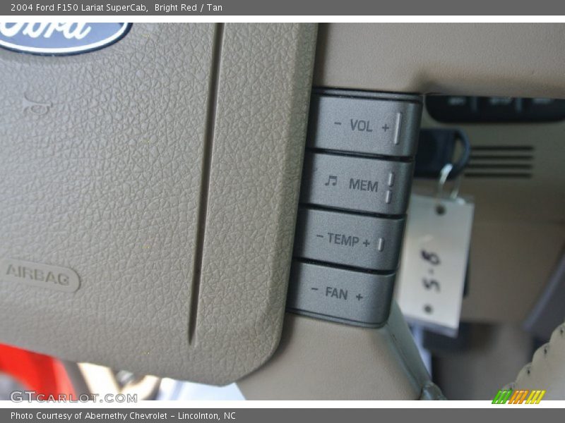 Bright Red / Tan 2004 Ford F150 Lariat SuperCab