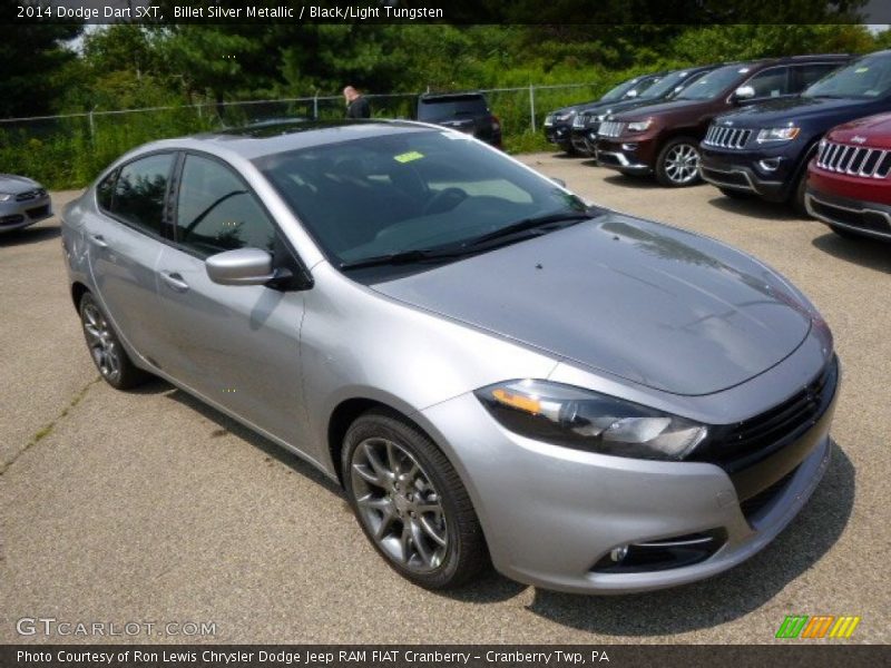 Billet Silver Metallic / Black/Light Tungsten 2014 Dodge Dart SXT