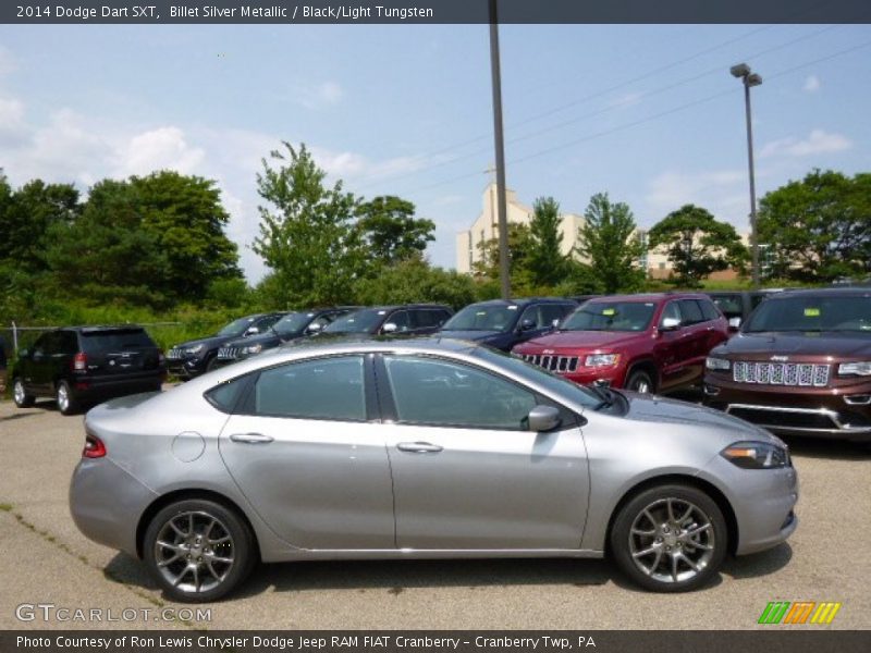 Billet Silver Metallic / Black/Light Tungsten 2014 Dodge Dart SXT