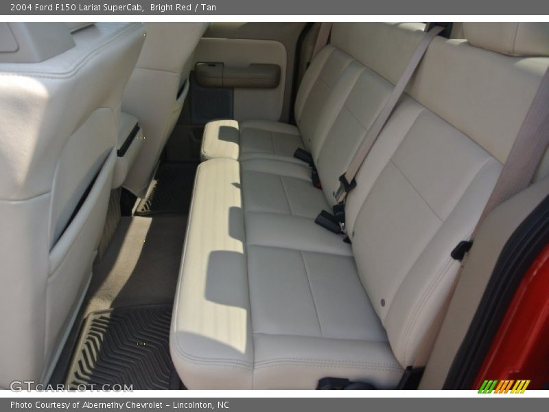 Bright Red / Tan 2004 Ford F150 Lariat SuperCab