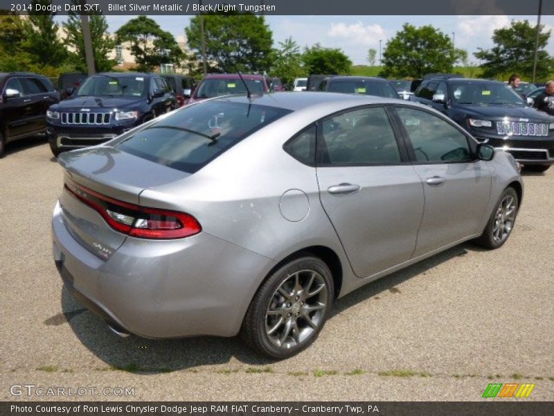 Billet Silver Metallic / Black/Light Tungsten 2014 Dodge Dart SXT
