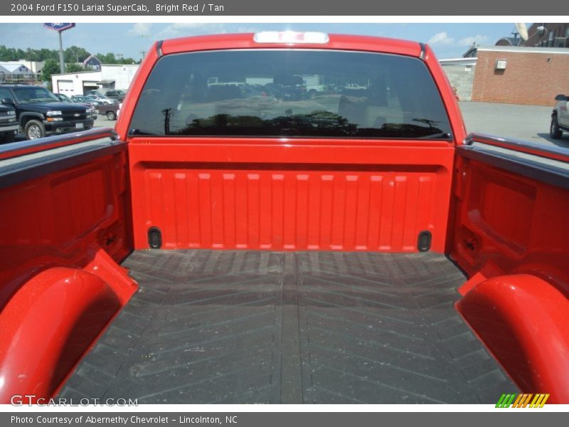 Bright Red / Tan 2004 Ford F150 Lariat SuperCab