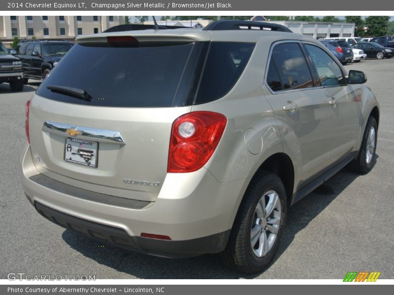 Champagne Silver Metallic / Brownstone/Jet Black 2014 Chevrolet Equinox LT
