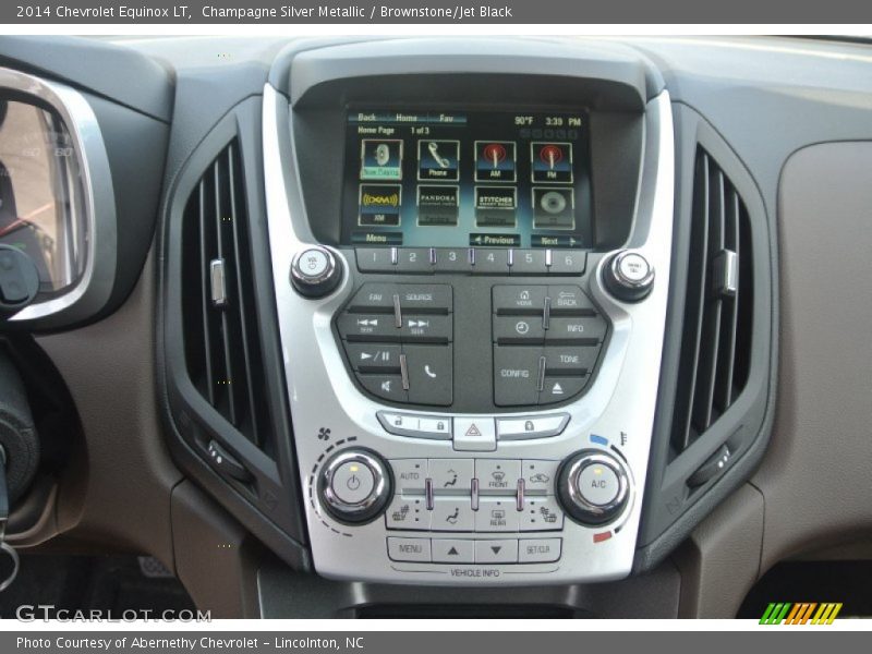 Champagne Silver Metallic / Brownstone/Jet Black 2014 Chevrolet Equinox LT
