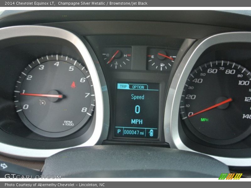 Champagne Silver Metallic / Brownstone/Jet Black 2014 Chevrolet Equinox LT