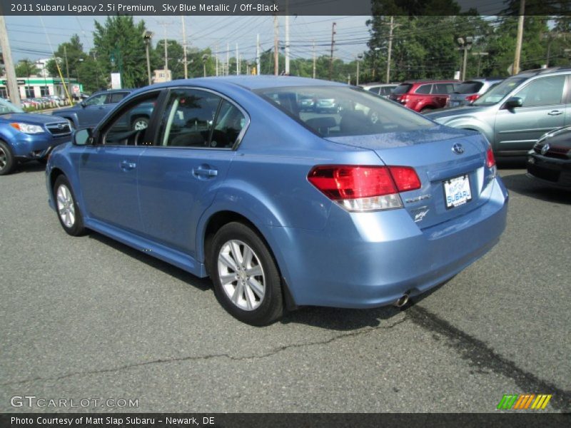 Sky Blue Metallic / Off-Black 2011 Subaru Legacy 2.5i Premium