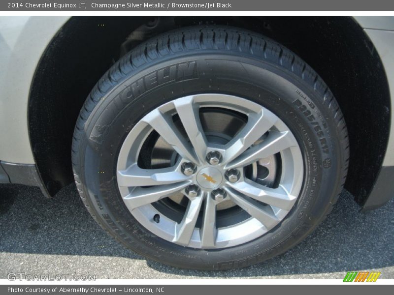 Champagne Silver Metallic / Brownstone/Jet Black 2014 Chevrolet Equinox LT