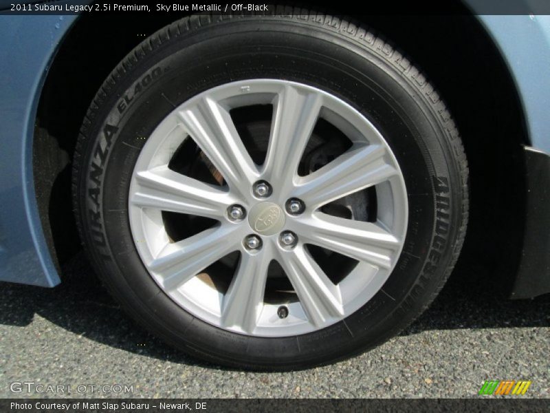 Sky Blue Metallic / Off-Black 2011 Subaru Legacy 2.5i Premium