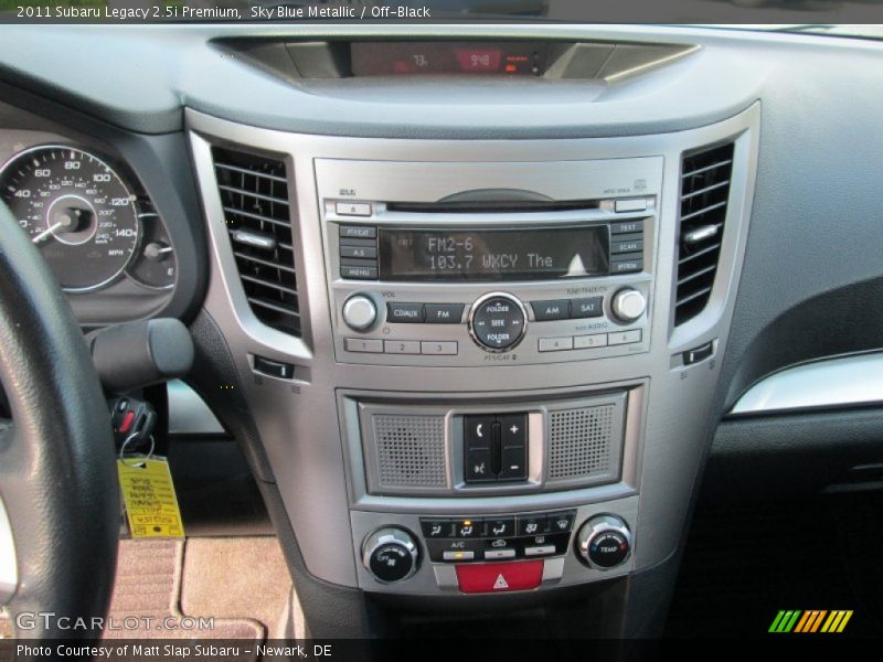 Sky Blue Metallic / Off-Black 2011 Subaru Legacy 2.5i Premium