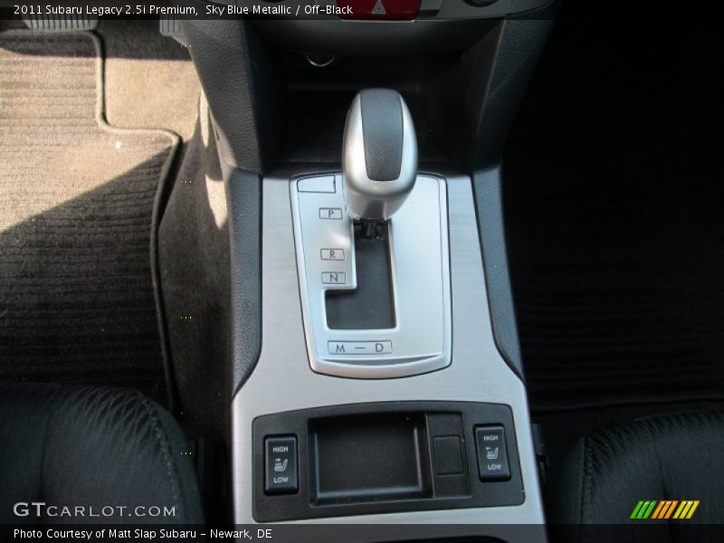 Sky Blue Metallic / Off-Black 2011 Subaru Legacy 2.5i Premium