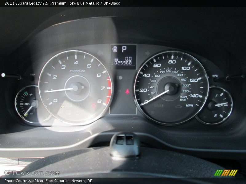 Sky Blue Metallic / Off-Black 2011 Subaru Legacy 2.5i Premium