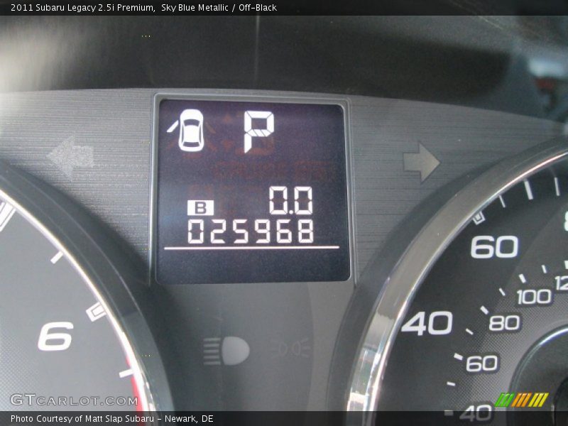 Sky Blue Metallic / Off-Black 2011 Subaru Legacy 2.5i Premium