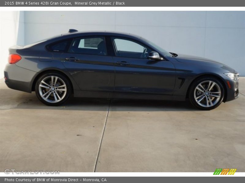 Mineral Grey Metallic / Black 2015 BMW 4 Series 428i Gran Coupe