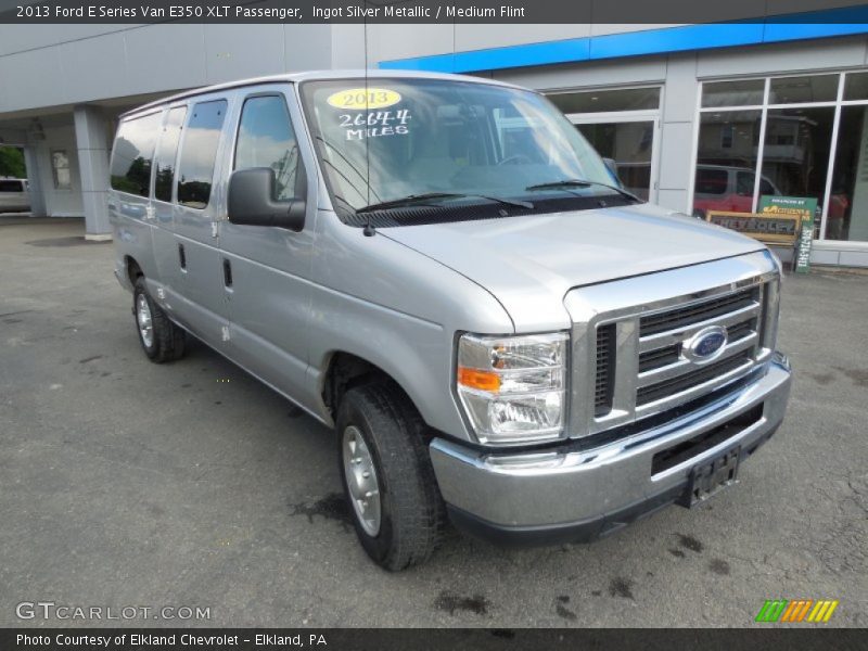Ingot Silver Metallic / Medium Flint 2013 Ford E Series Van E350 XLT Passenger
