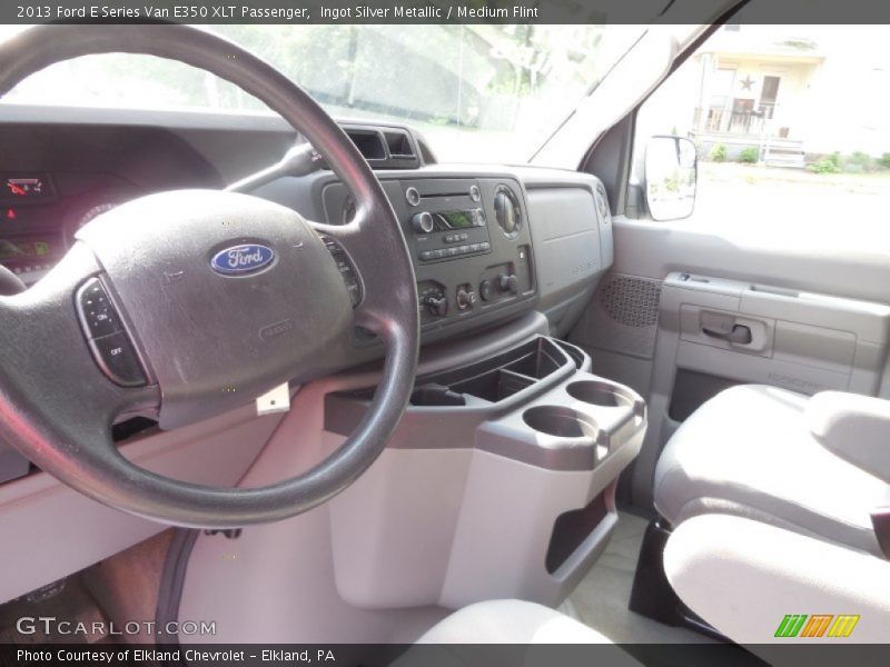 Ingot Silver Metallic / Medium Flint 2013 Ford E Series Van E350 XLT Passenger