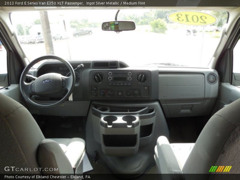 Ingot Silver Metallic / Medium Flint 2013 Ford E Series Van E350 XLT Passenger
