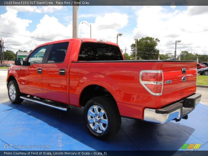Race Red / Steel Gray 2013 Ford F150 XLT SuperCrew