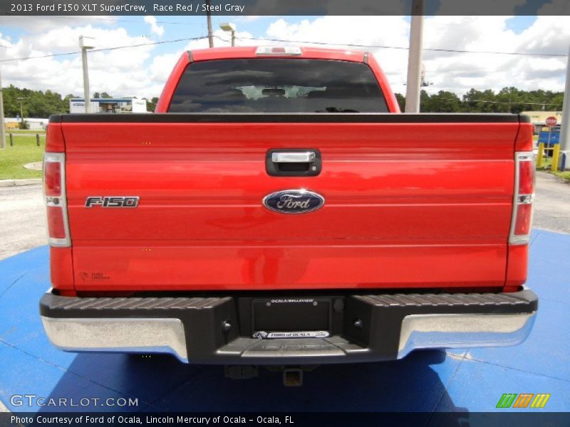 Race Red / Steel Gray 2013 Ford F150 XLT SuperCrew