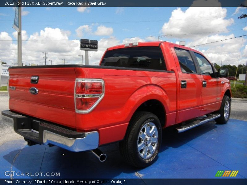 Race Red / Steel Gray 2013 Ford F150 XLT SuperCrew
