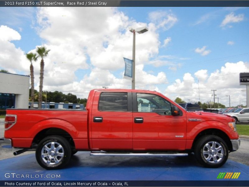 Race Red / Steel Gray 2013 Ford F150 XLT SuperCrew
