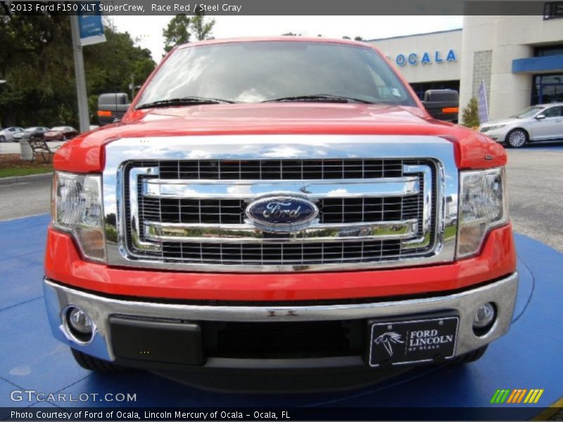 Race Red / Steel Gray 2013 Ford F150 XLT SuperCrew