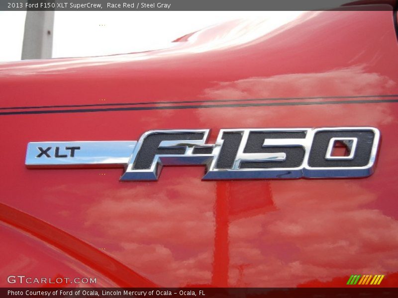 Race Red / Steel Gray 2013 Ford F150 XLT SuperCrew