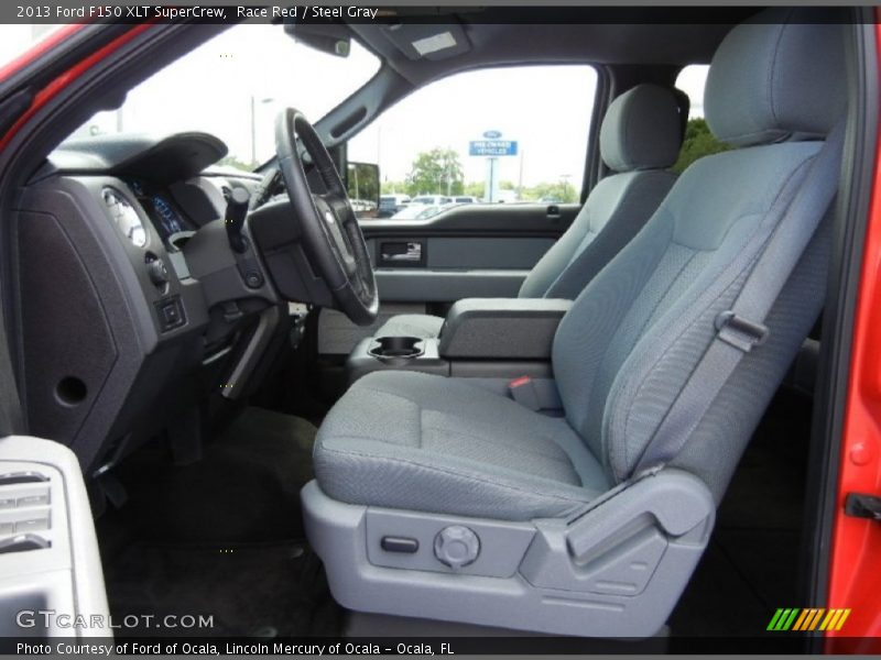 Race Red / Steel Gray 2013 Ford F150 XLT SuperCrew