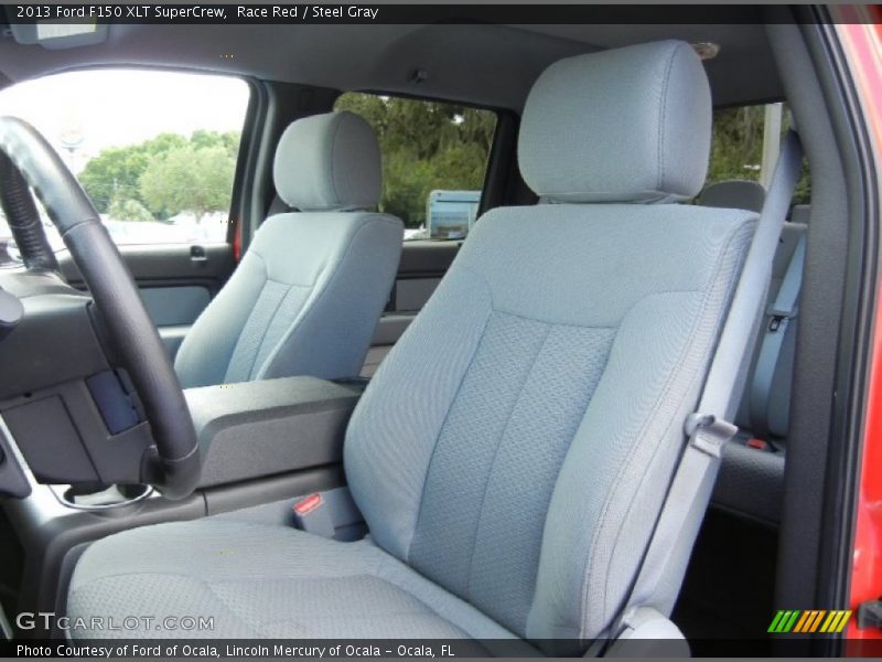 Race Red / Steel Gray 2013 Ford F150 XLT SuperCrew