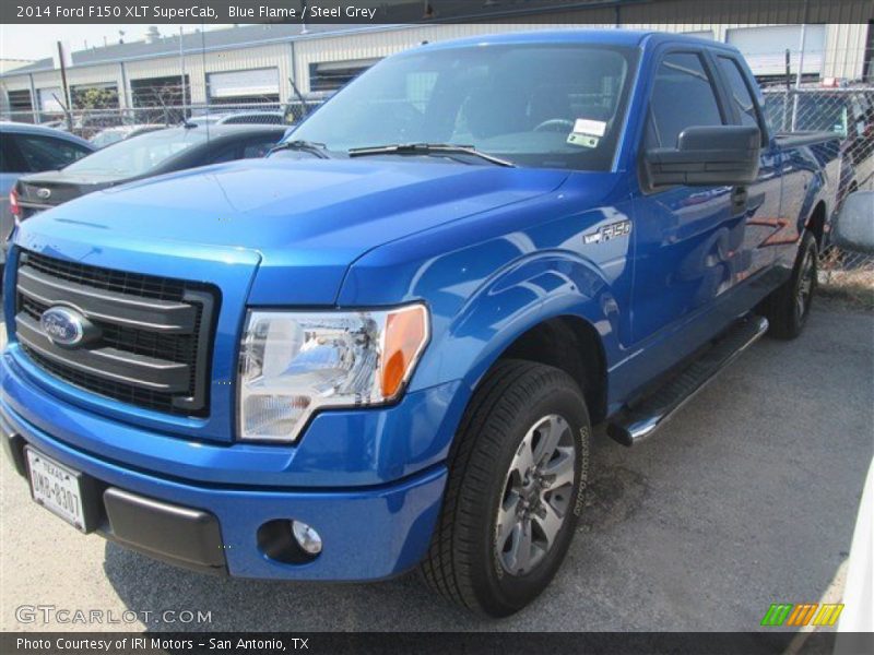 Blue Flame / Steel Grey 2014 Ford F150 XLT SuperCab
