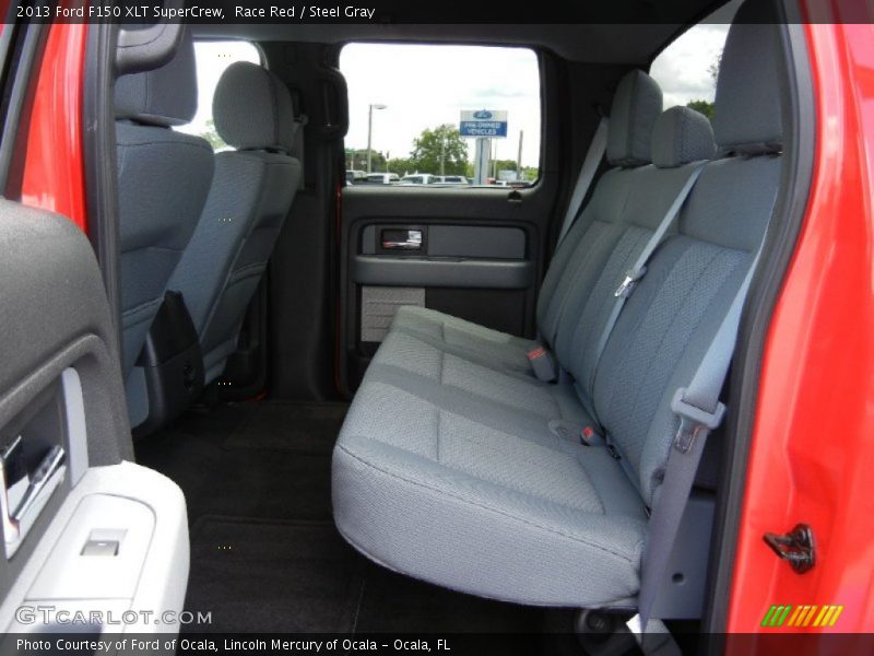 Race Red / Steel Gray 2013 Ford F150 XLT SuperCrew