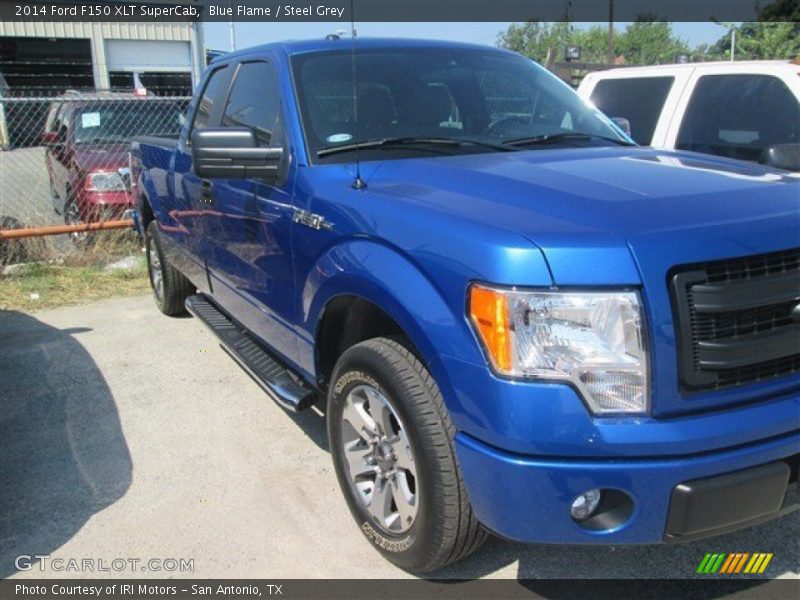 Blue Flame / Steel Grey 2014 Ford F150 XLT SuperCab