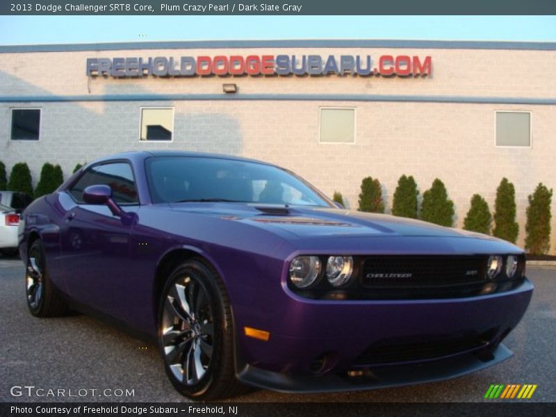 Plum Crazy Pearl / Dark Slate Gray 2013 Dodge Challenger SRT8 Core