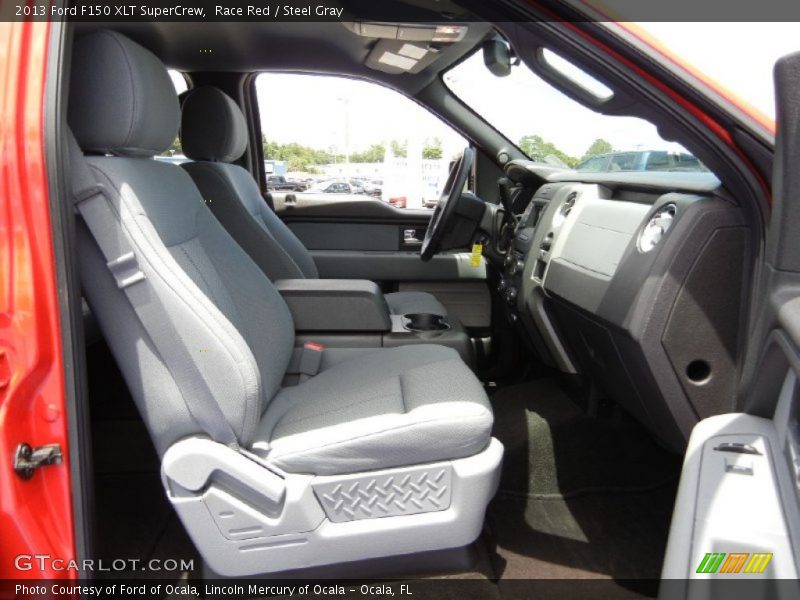 Race Red / Steel Gray 2013 Ford F150 XLT SuperCrew