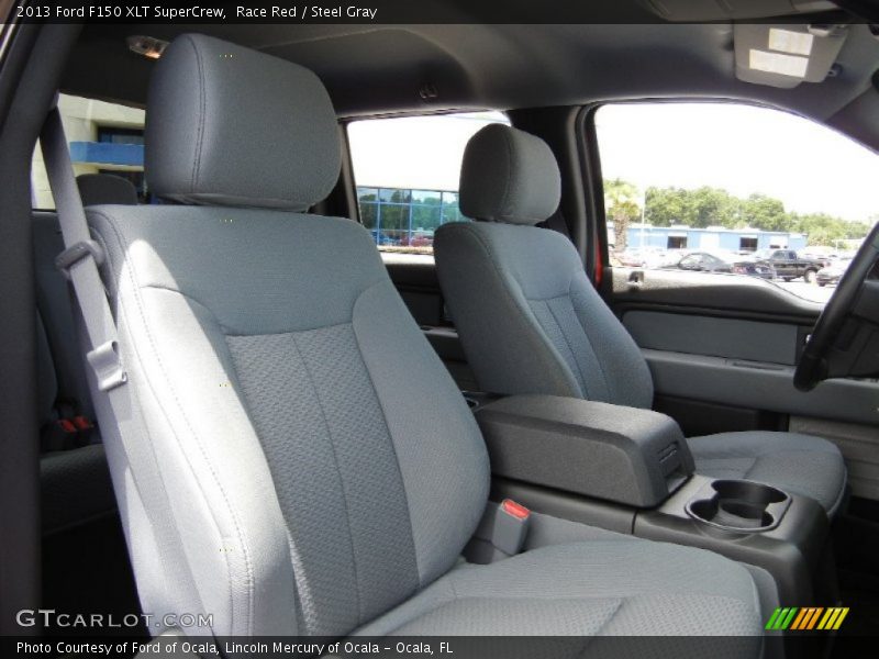 Race Red / Steel Gray 2013 Ford F150 XLT SuperCrew