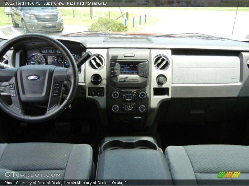 Race Red / Steel Gray 2013 Ford F150 XLT SuperCrew