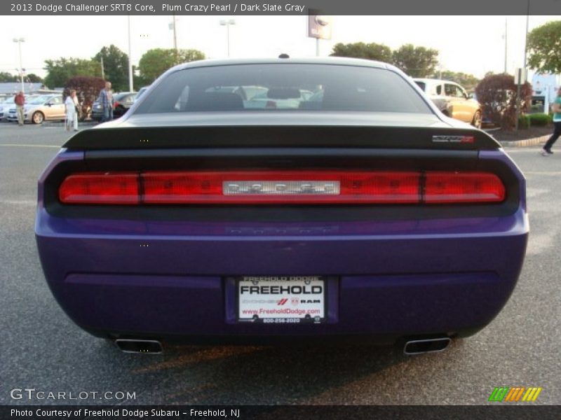 Plum Crazy Pearl / Dark Slate Gray 2013 Dodge Challenger SRT8 Core