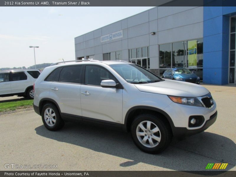 Titanium Silver / Black 2012 Kia Sorento LX AWD