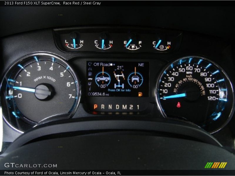 Race Red / Steel Gray 2013 Ford F150 XLT SuperCrew