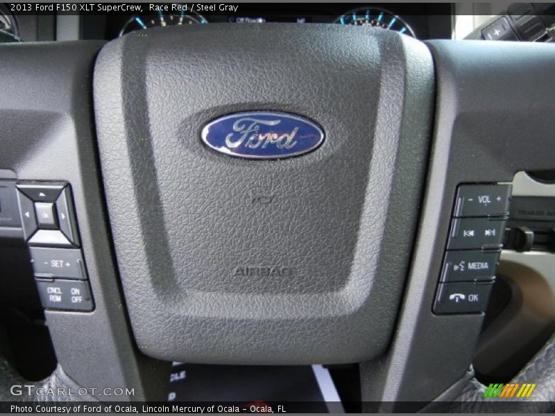 Race Red / Steel Gray 2013 Ford F150 XLT SuperCrew