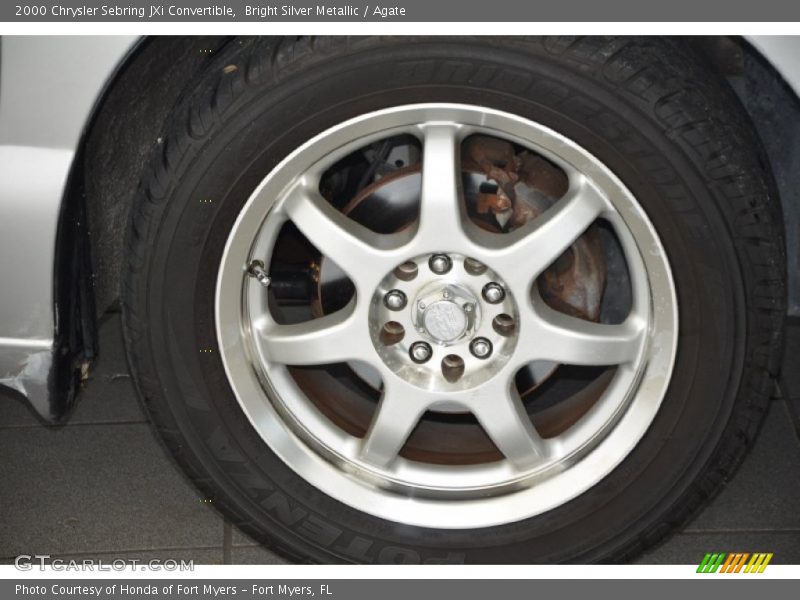 Bright Silver Metallic / Agate 2000 Chrysler Sebring JXi Convertible