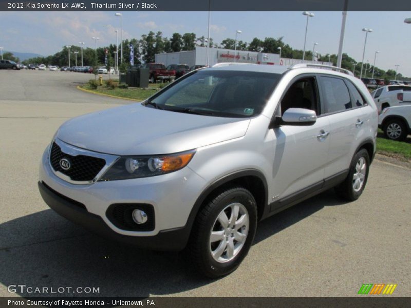 Titanium Silver / Black 2012 Kia Sorento LX AWD