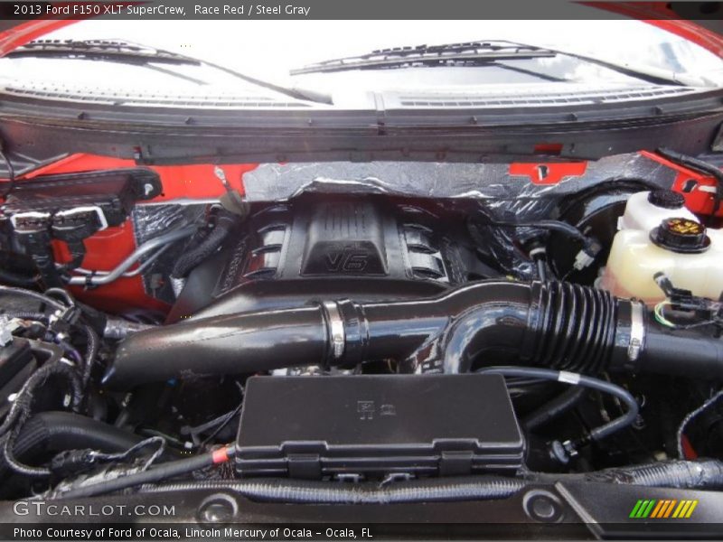 Race Red / Steel Gray 2013 Ford F150 XLT SuperCrew