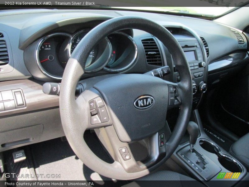 Titanium Silver / Black 2012 Kia Sorento LX AWD