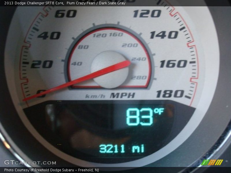 Plum Crazy Pearl / Dark Slate Gray 2013 Dodge Challenger SRT8 Core