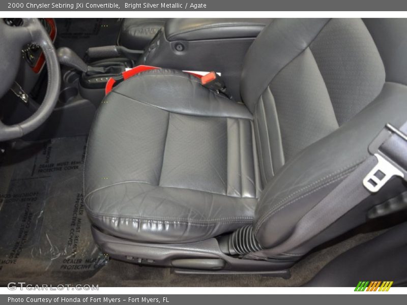 Bright Silver Metallic / Agate 2000 Chrysler Sebring JXi Convertible