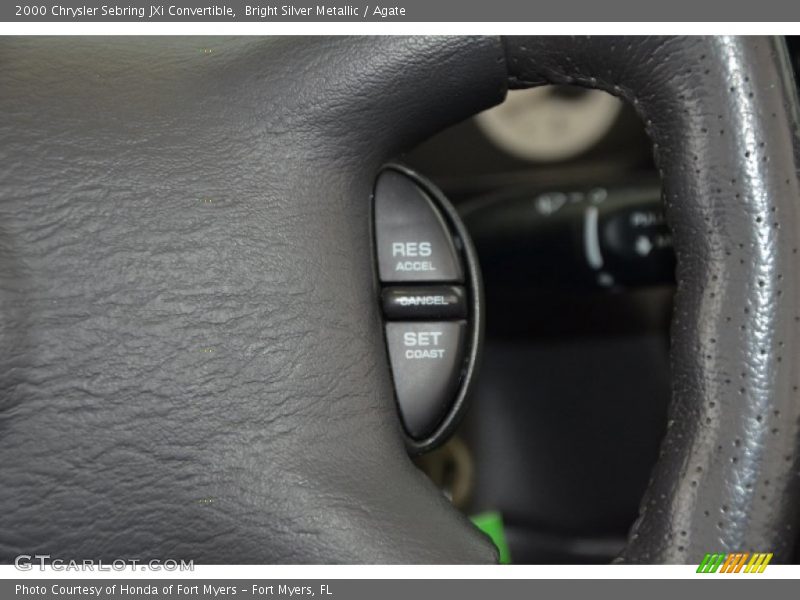 Bright Silver Metallic / Agate 2000 Chrysler Sebring JXi Convertible