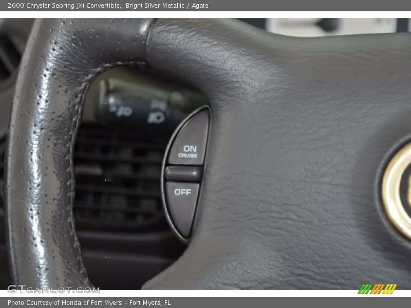 Bright Silver Metallic / Agate 2000 Chrysler Sebring JXi Convertible