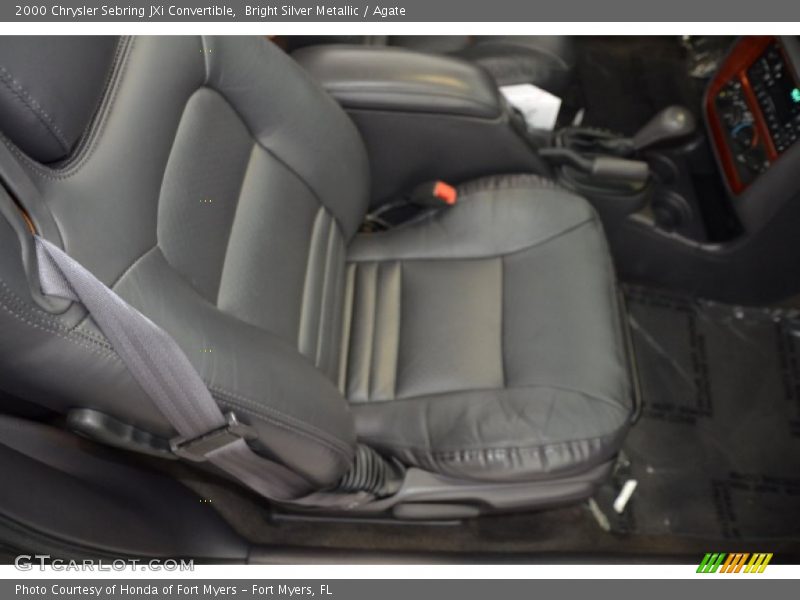 Bright Silver Metallic / Agate 2000 Chrysler Sebring JXi Convertible