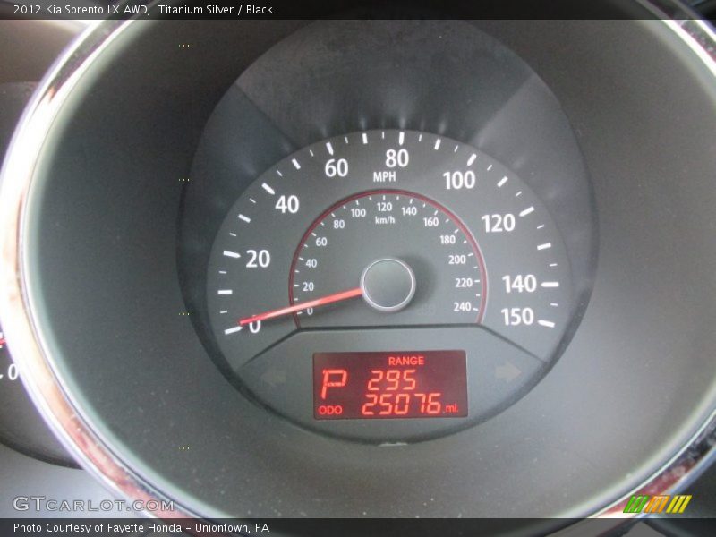 Titanium Silver / Black 2012 Kia Sorento LX AWD